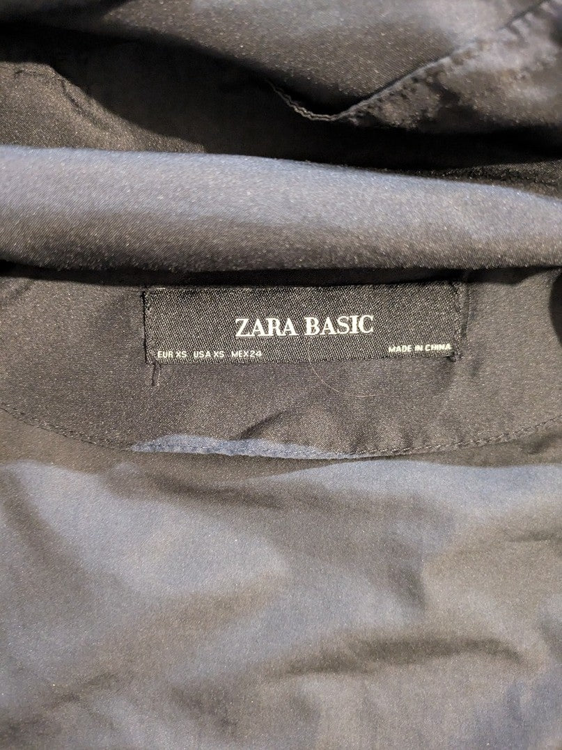 Veste Coupe-vent Zara Basic - Xs - Noir - Amfat-36