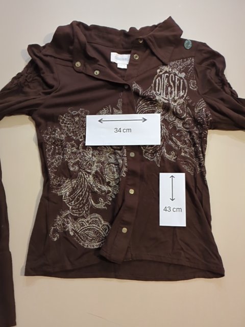 Chemise - Diesel - S - Marron - Vintage
