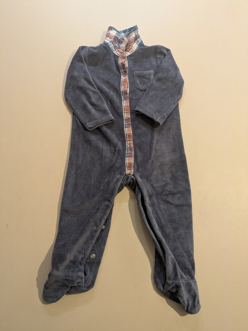Pyjamas Une Piece Tape à l'œil - 18-24 Mois - Gris - Erbul-88