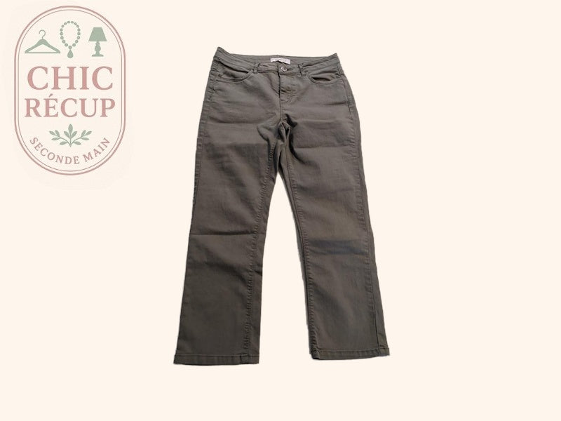 Pantalon Chino Cache Cache - 38 - Kaki - Audeb-100