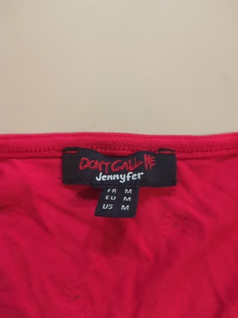 Robe - Don't Call Me Jennyfer - M - Rouge - Ampri-49