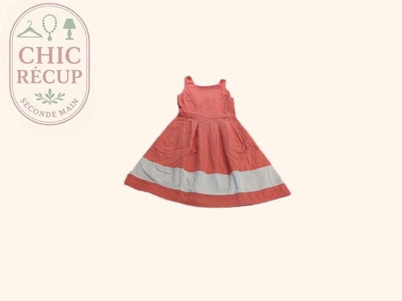 Robe Casual - Camaïeu - M - Corail - Chiou-08
