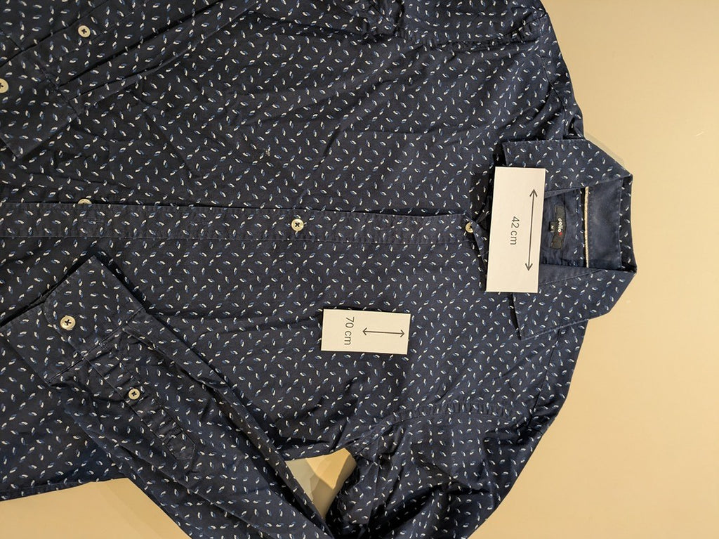 Chemise Unies Celio - M - Marine - Malat-30