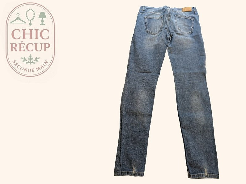 Jeans Skinny Zara - 42 - Bleu - Paval-56