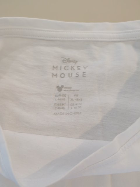 T-shirt - Disney - Xl - Blanc - Mickey Mouse
