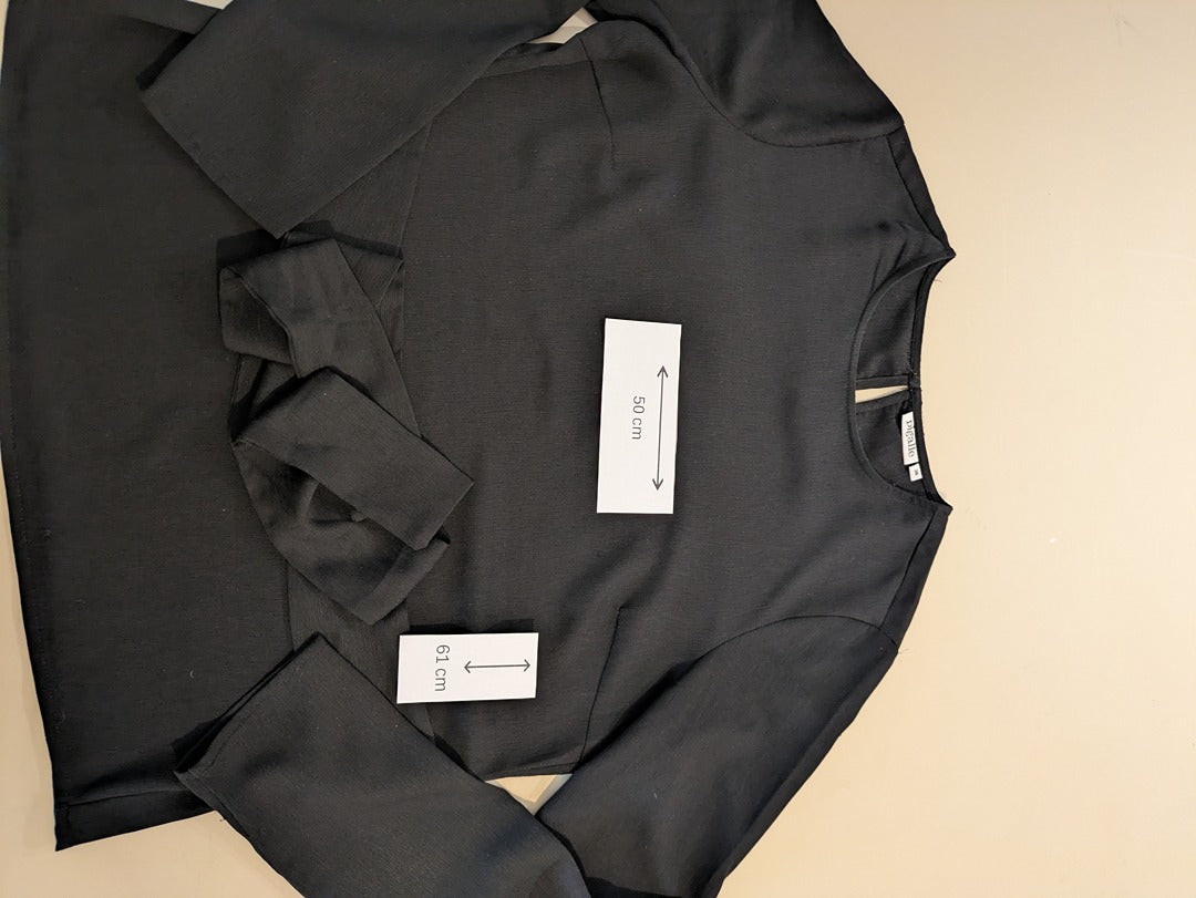 Blouse Pigalle - 36 - Noir - Détail Noeud
