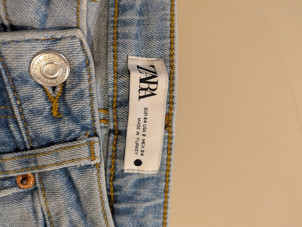 Jeans Skinny Zara - T34 - Bleu Clair - Vabar-29
