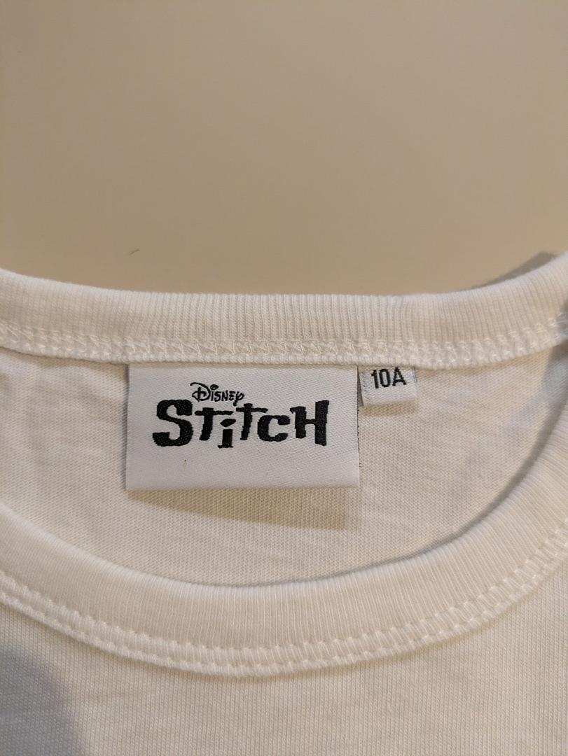 T-shirt manches longues Disney - 10 ans - Blanc - Stitch