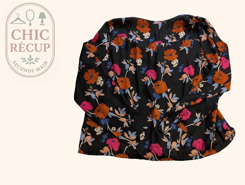 Blouse Camaïeu - L - Multicolore - Brhal-123
