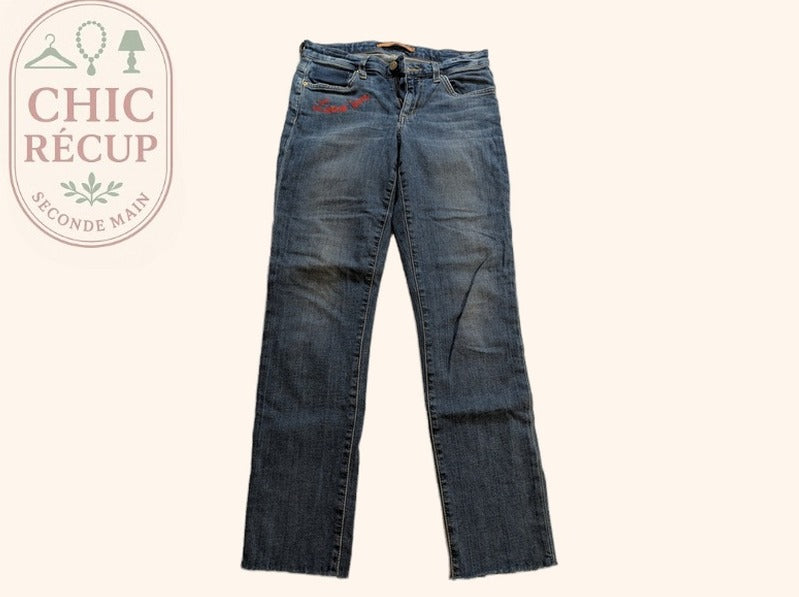 Jean droit Joe's Jeans - 24 - Bleu - Brodé