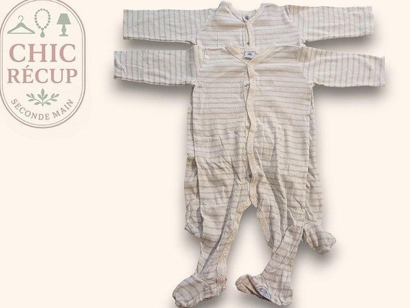 Pyjama bébé rayé Petit Bateau 12m