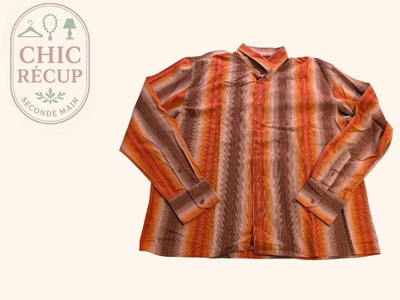 Chemise À Carreaux Brice - S - Orange - Shbad-68