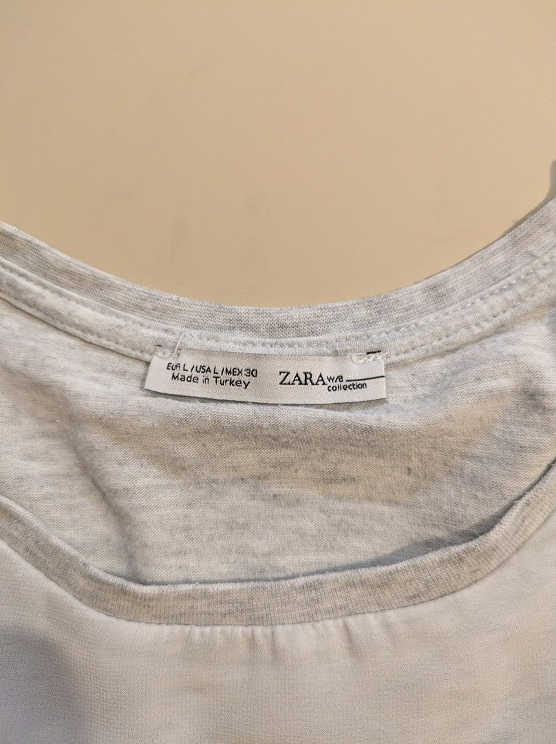 Blouses Manches Courte Zara - L - Blanc - Paval-76