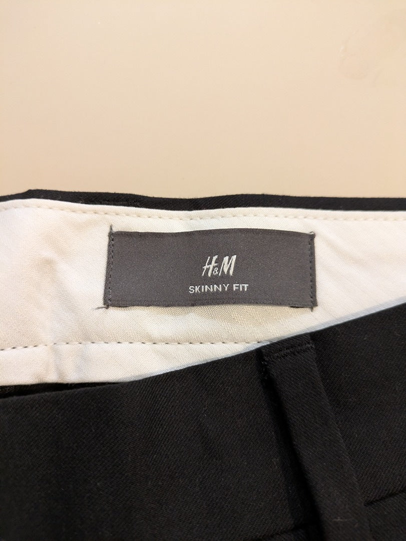 Pantalon de costume H&m - L - Noir - Lulaf-08