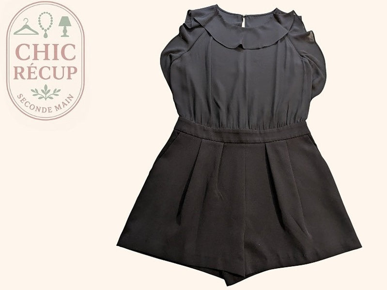Combi Short Zara - L - Noir - Paval-46