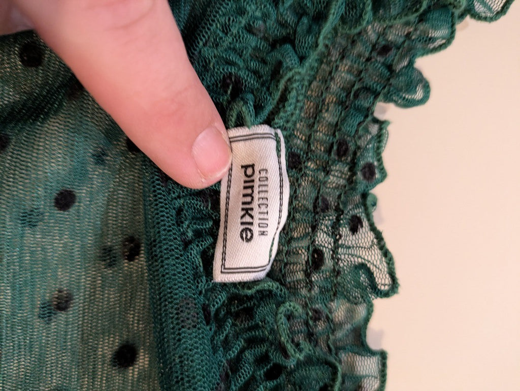 Blouse Manches Longues Pimkie - Xs - Vert Foncé - Lépas-6