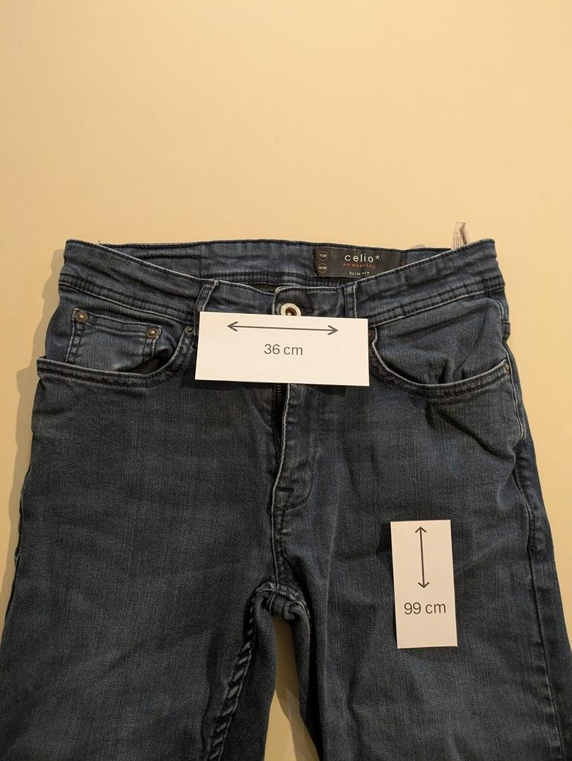 Jeans Slim Celio - S - Bleu - Paval-12