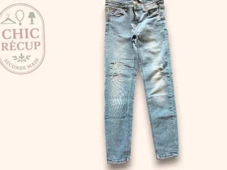 Jeans Skinny Stradivarius - L - Bleu Clair - Luvio-07