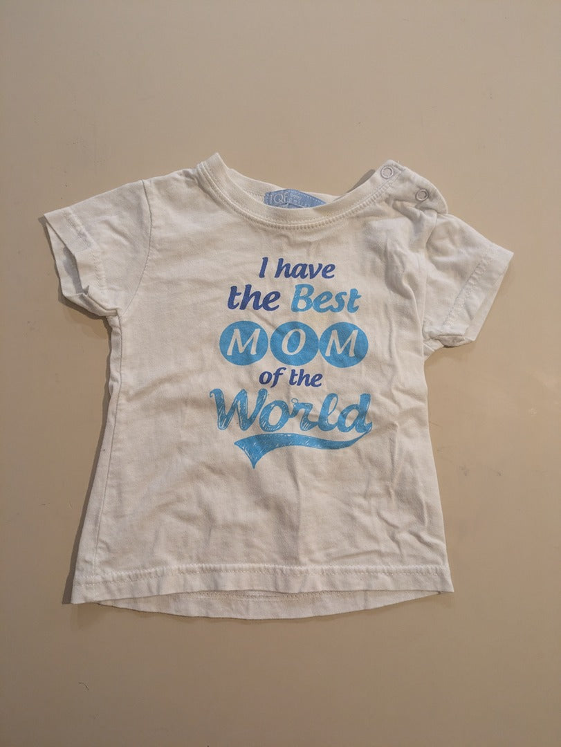 Ensemble bébé 12m coton t-shirt et pantalon à carreaux