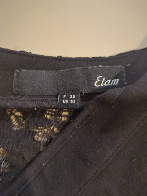 Robe - Etam - M - Noir - Iscou-19