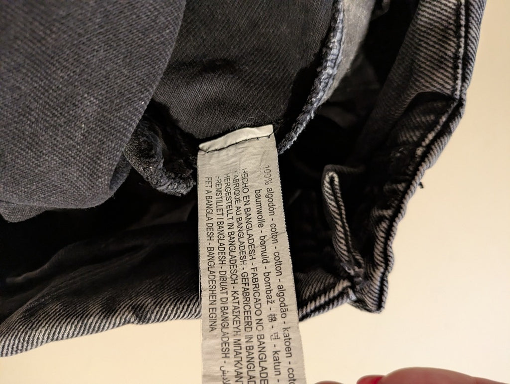 Jeans Evase Bershka - 36 - Noir - Shbad-114