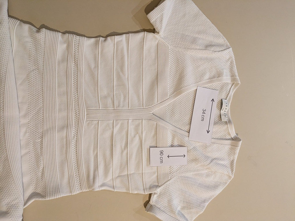 Robe Midi Sandro - S - Blanc - Joghi-13