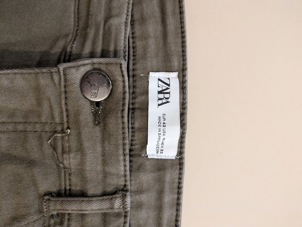 Jeans Skinny Zara - 42 - Kaki - Paval-54