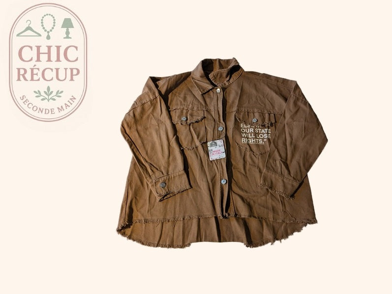 Chemise Made In Italy - M - Marron - Lubel-31
