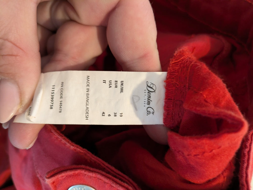 Jeans Skinny Denim Co - 38 - Rouge - Audeb-95