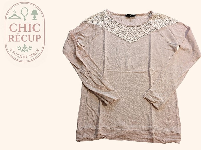 Blouse Maison 123 - M - Rose - Casor-18