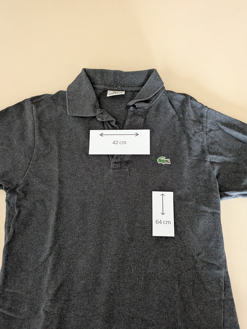 Polo Lacoste - Taille 3 - Gris - Saaug-08