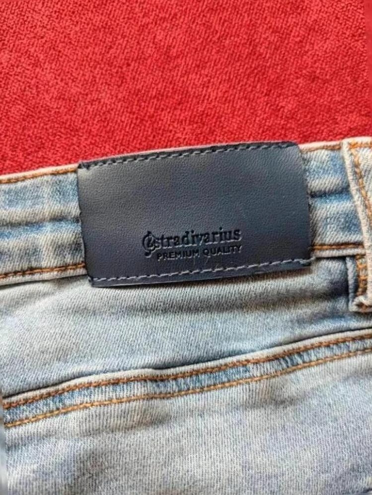 Jeans Skinny Stradivarius - L - Bleu Clair - Luvio-07