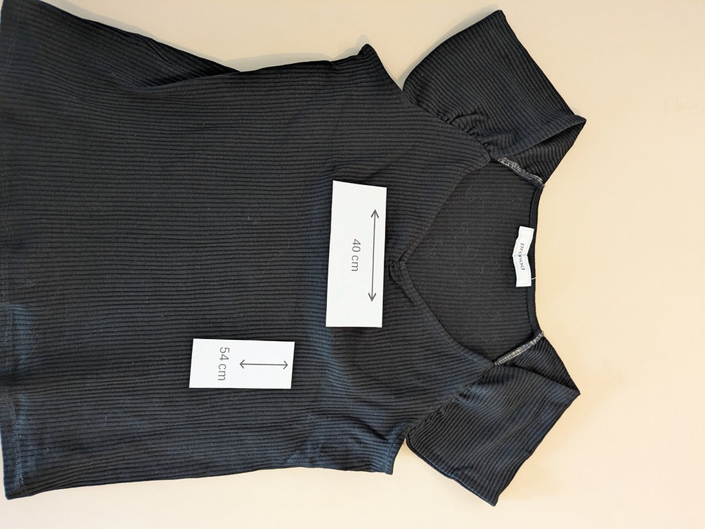Top Promod - L - Noir - Côtelé