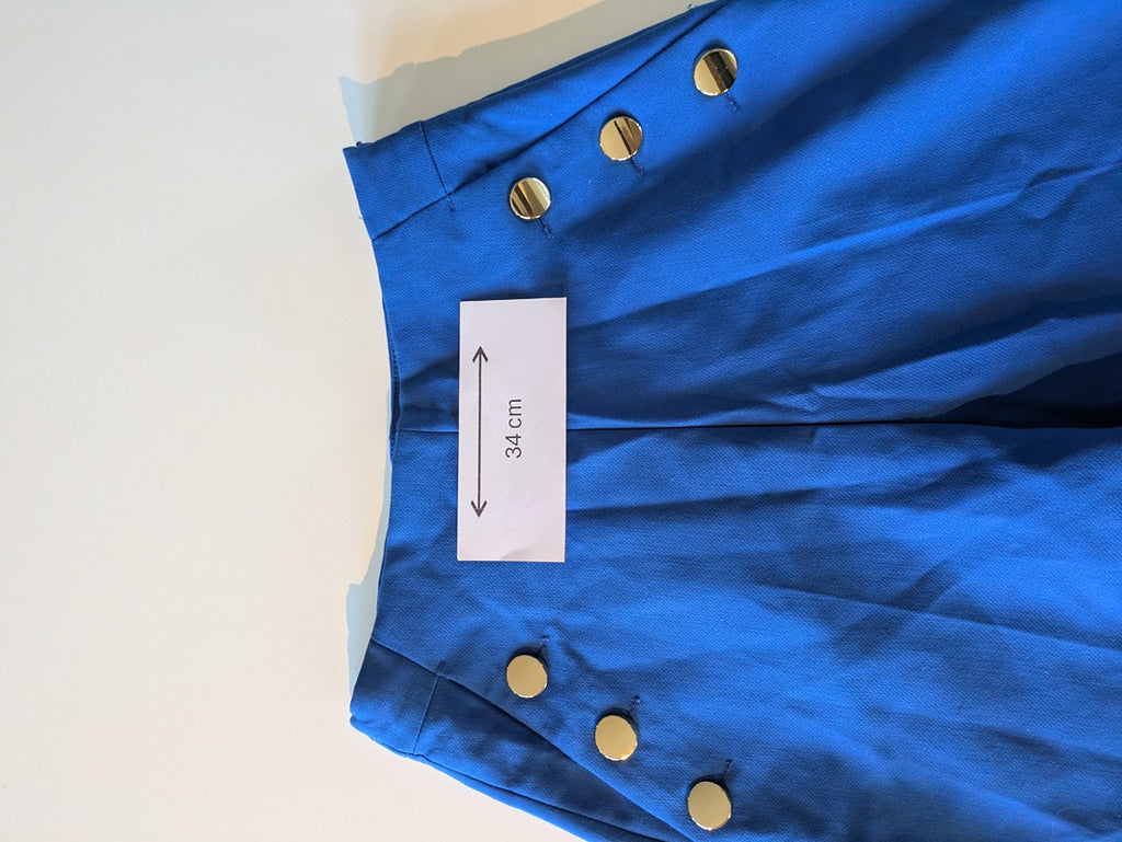 Short Taille Haute Zara - Xs - Bleu - Yuark-05