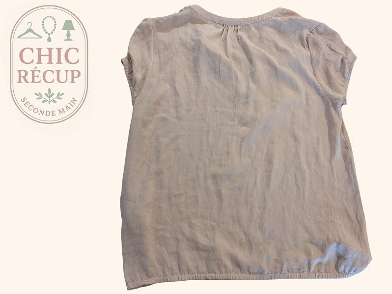 Blouse Zara Basic - M - Crème - Anbou-12