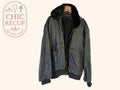 Blouson Vintage - 56 - Noir - Bombardier cuir agneau