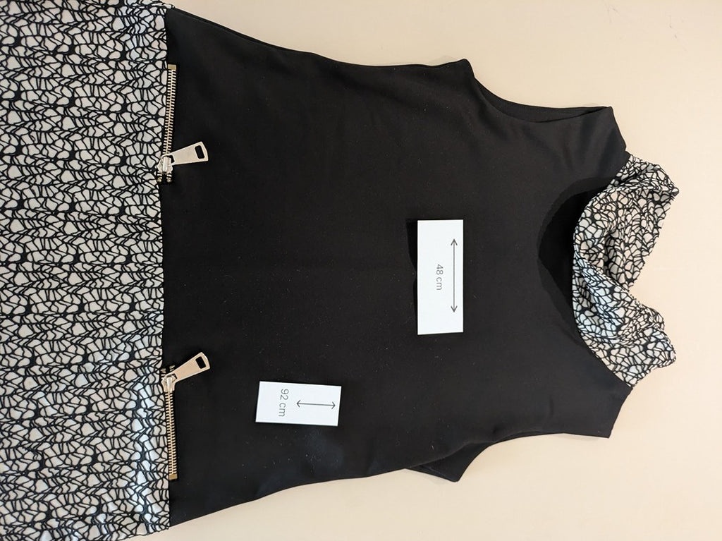 Robe Casual Jus d'orange - Noir - Olhat-56