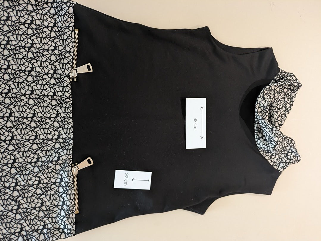 Robe Casual Jus d'orange - Noir - Olhat-56