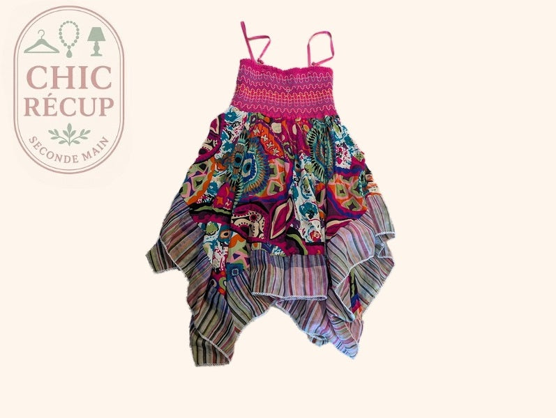 Robe Courte Kids Star - 6 Ans - Fuchsia - Audeb-10