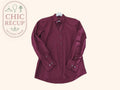 Chemise Unie Marvelis - M - Bordeaux - Saaug-68