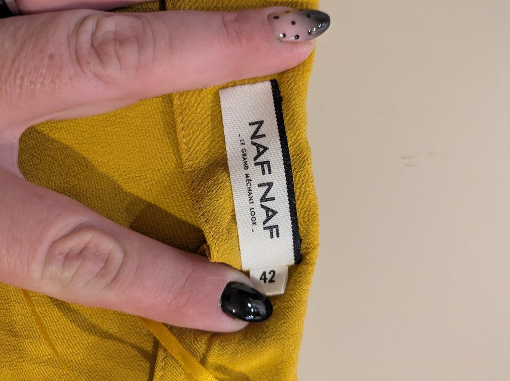 Robe D'ete Naf Naf - 42 - Jaune - Malat-18