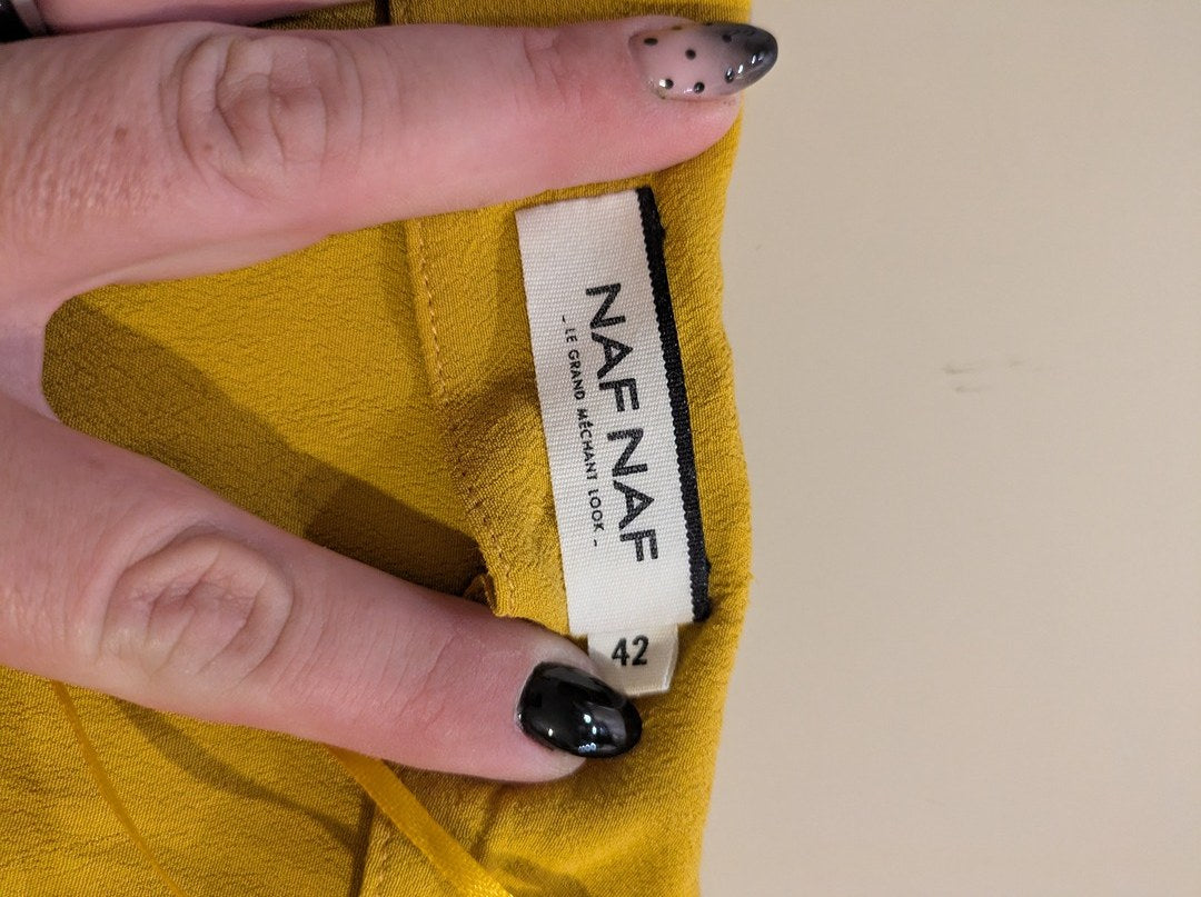 Robe D'ete Naf Naf - 42 - Jaune - Malat-18