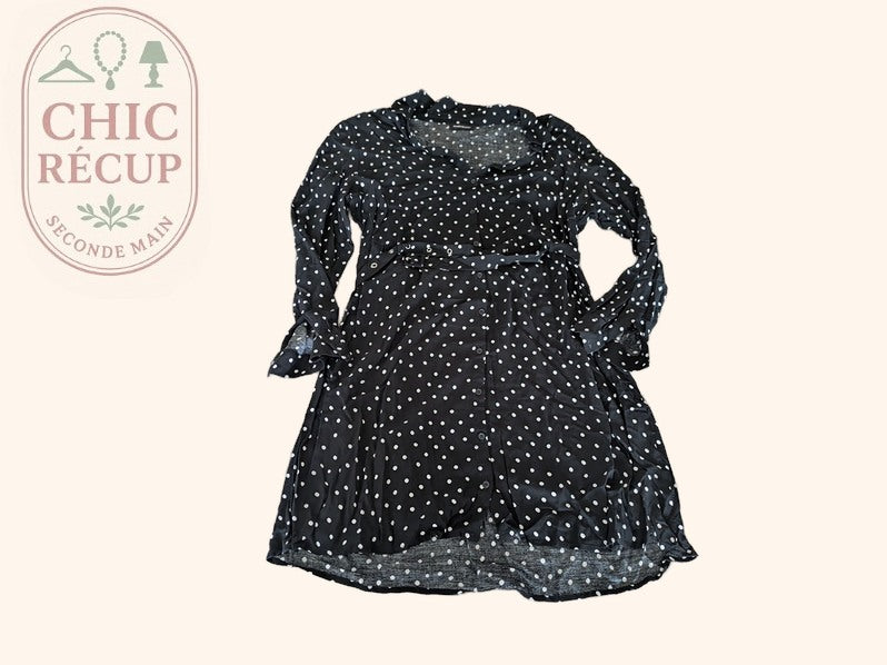 Robe Even&odd - M - Noir - Pois