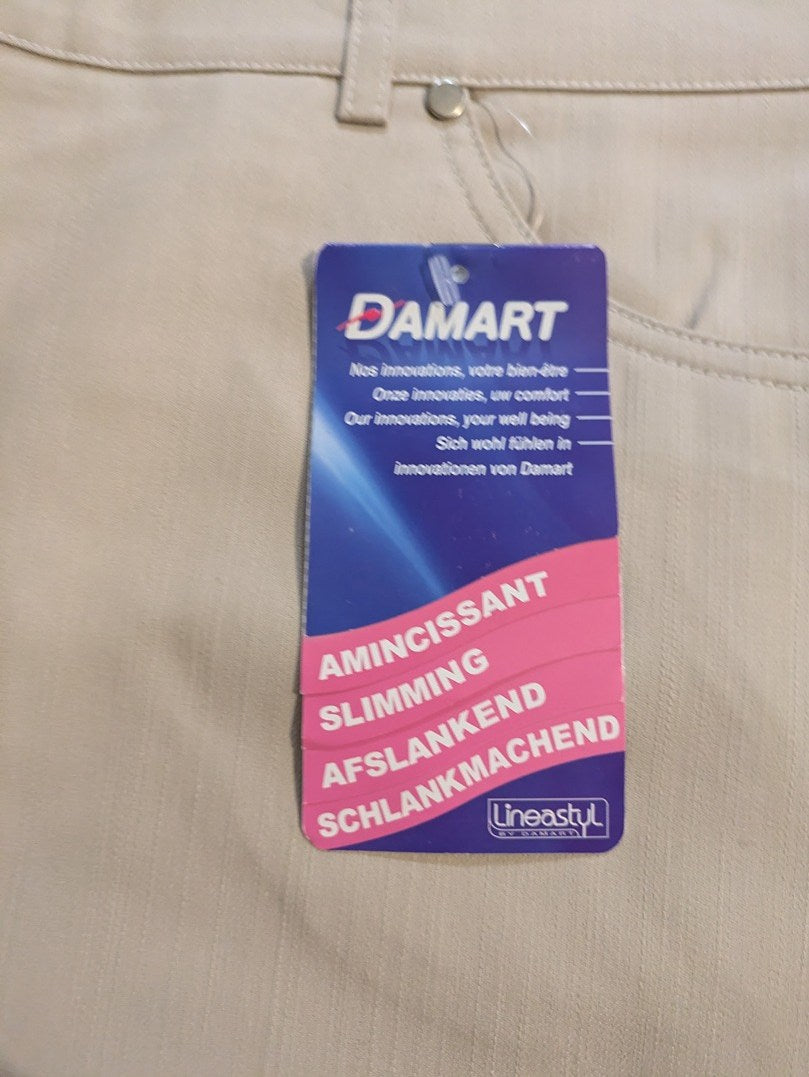 Pantalon Droit Damart - Xl - Crème - Labag-166