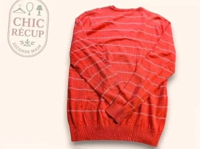 Sweat Col V Lacoste - Xxl - Corail - Phleg-04