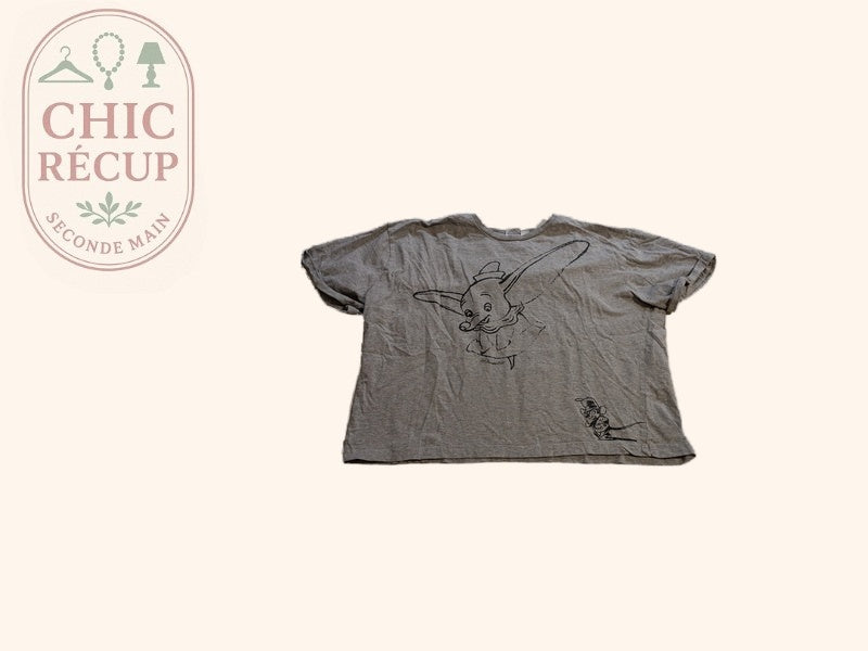 T-shirt - Disney - S - Gris - Amfat-60