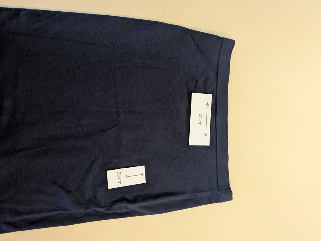 Jupe Midi Etincelle - Xl - Marine - Labag-244