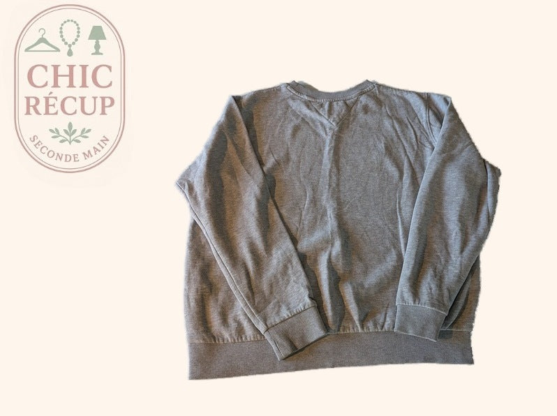 Sweat Tommy Jeans - L - Gris - Yuark-11