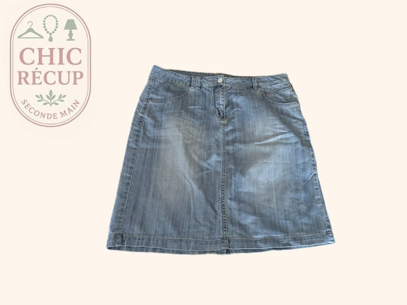 Jupe Jbc - 46 - Bleu clair - Denim