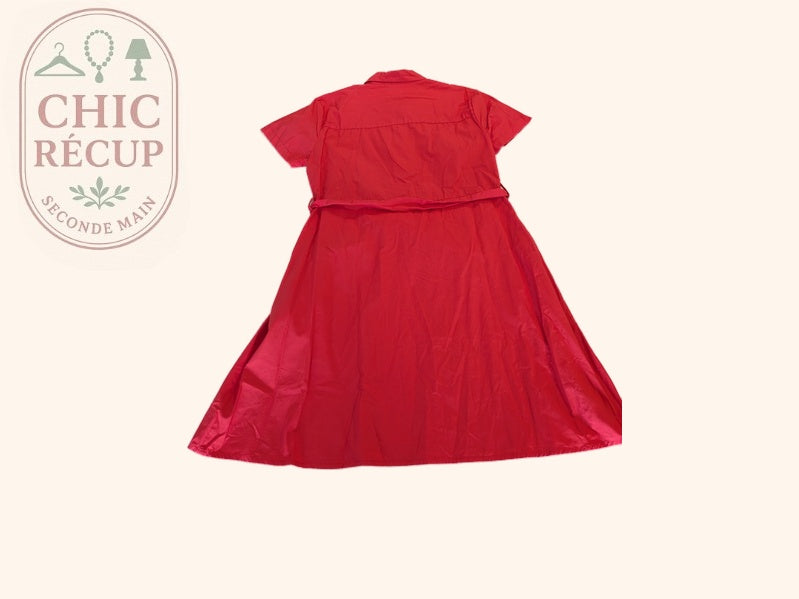 Robe Midi Ichi - 42 - Rouge - Myfed-164